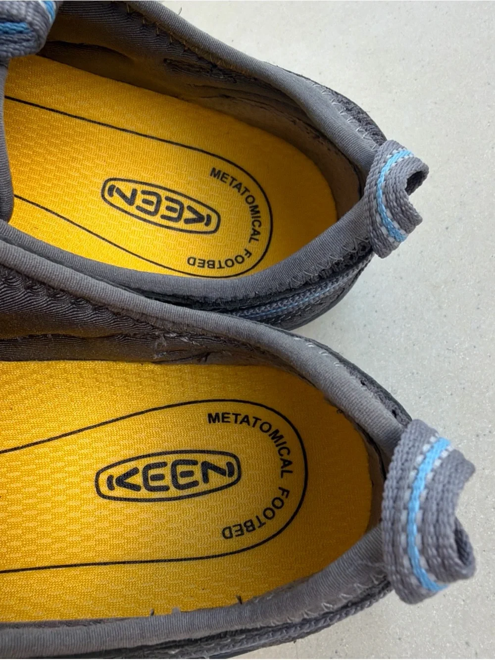 KEEN Shoes Women Size 10 Steel Toe Work Atlanta Cool ESD Gargoyle Gray Blue NEW
